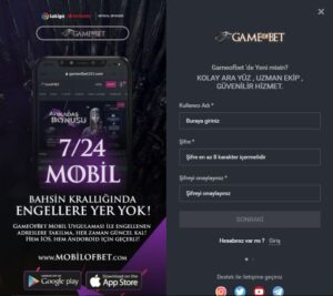 gameofbet üyelik